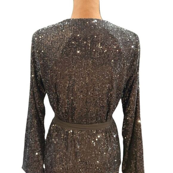 Show Me Your Mumu “Encore” Kimono in Midnight Black Sequins – NWT Small - Picture 7 of 10